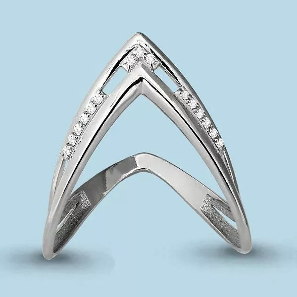 Кольцо, артикул LV64409А, серебро