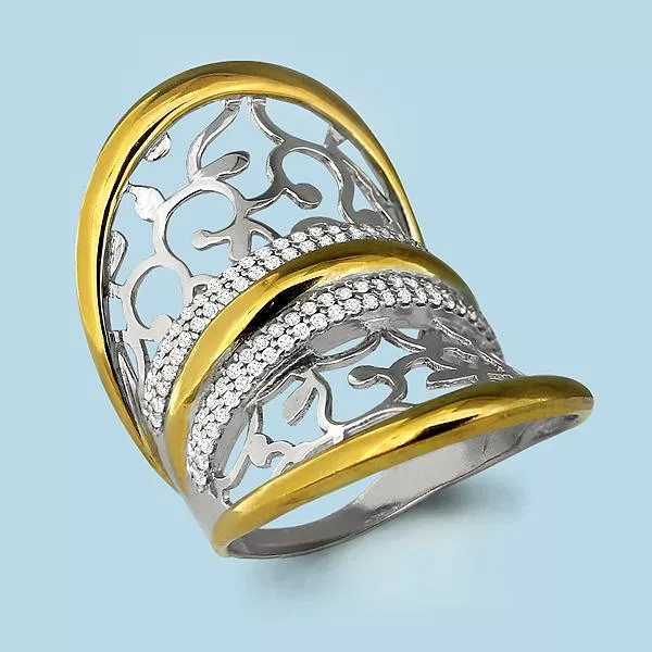 Кольцо, серебро, артикул LV64354А