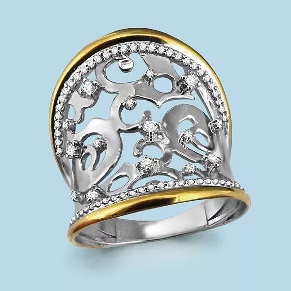 Кольцо из серебра, артикул LV64353А