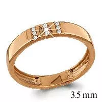 Кольцо золотое  - артикул LV61673А