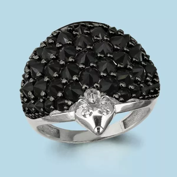 Кольцо, серебро, артикул LV64285Ч