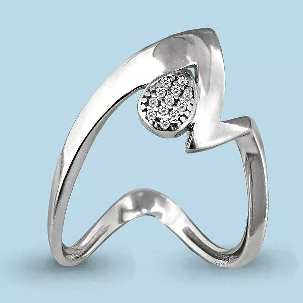 Кольцо, артикул LV64244А, серебро