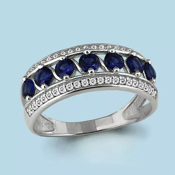 Кольцо, серебро, артикул LV64207Б