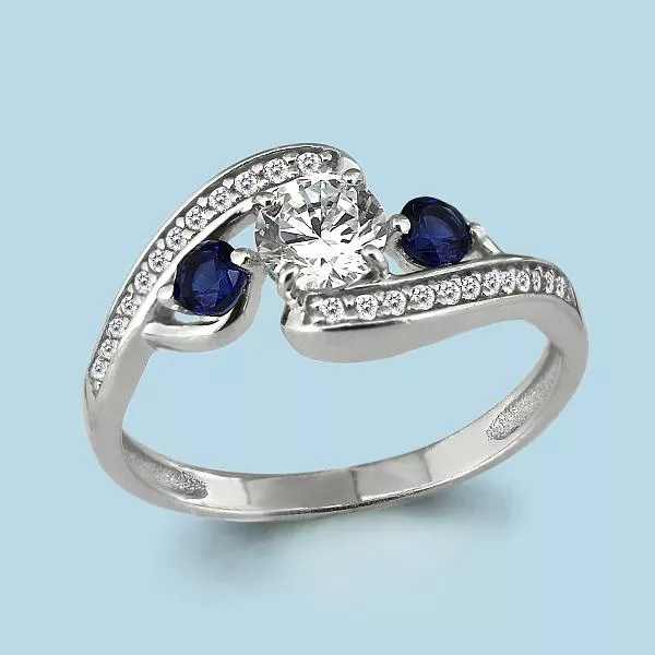 Кольцо, артикул LV64200Б, серебро