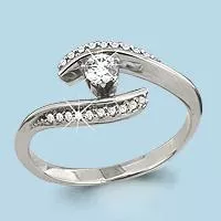 Кольцо, артикул LV64193А, серебро