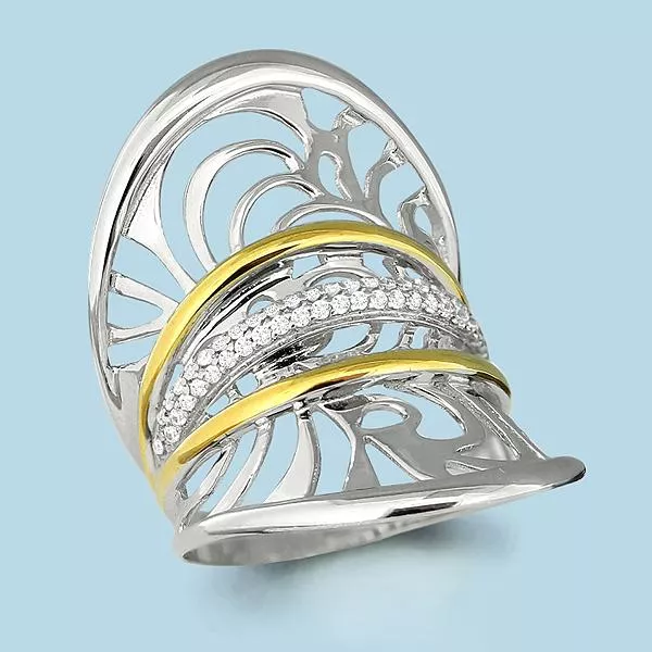 Кольцо, артикул LV64161А, серебро