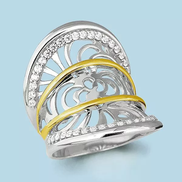 Кольцо, серебро, артикул LV64160А