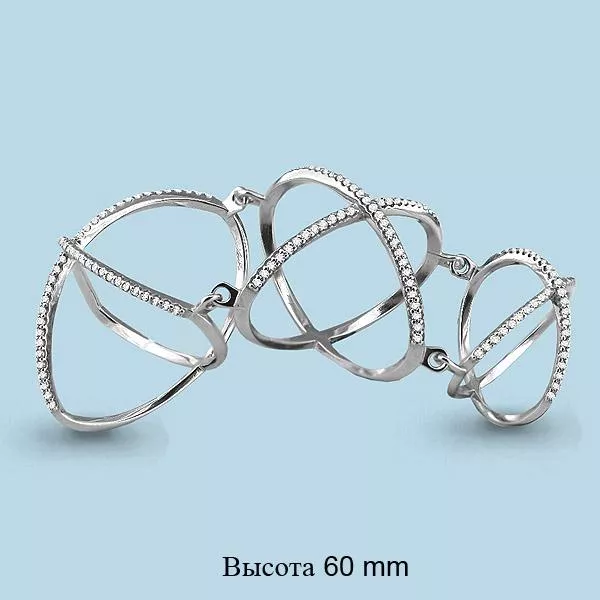 Кольцо, артикул LV64146А, серебро