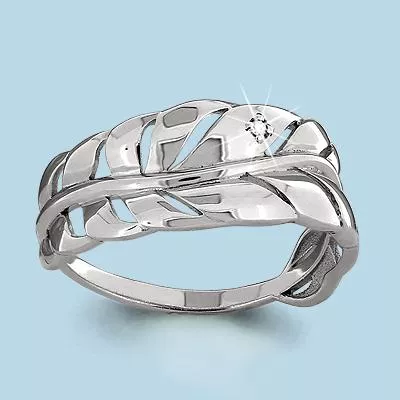 Кольцо, артикул LV64088А, серебро