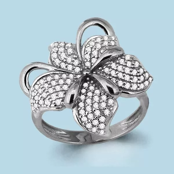 Кольцо, артикул LV64077А, серебро