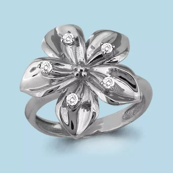 Кольцо, серебро, артикул LV64075А