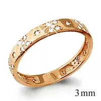 Кольцо золотое  - артикул LV61695А