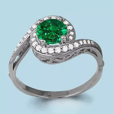 Кольцо, серебро, артикул LV63985Г