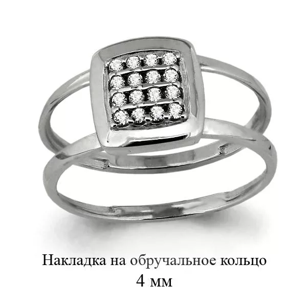 Кольцо из серебра, артикул LV63915А
