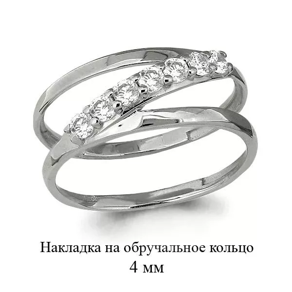 Кольцо, артикул LV63914А, серебро