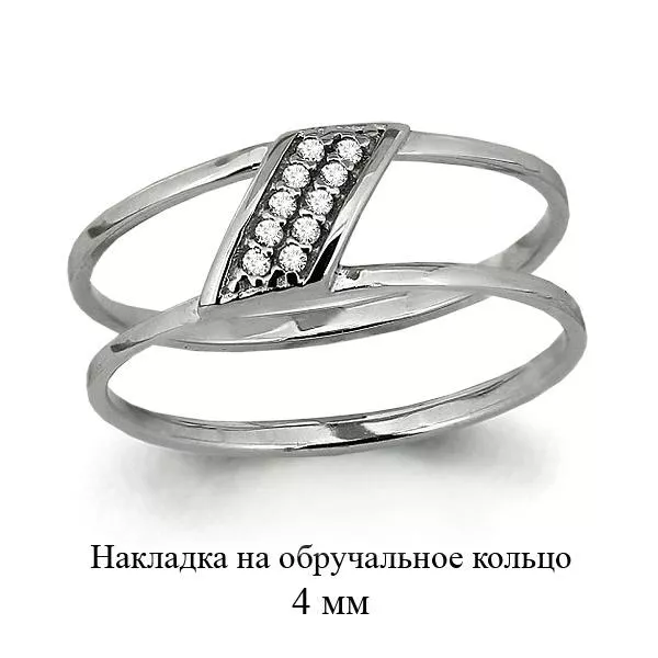 Кольцо, артикул LV63910А, серебро