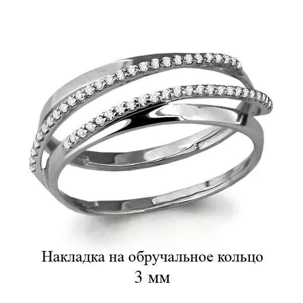 Кольцо из серебра, артикул LV63907А