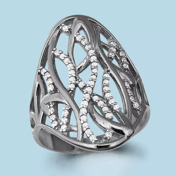 Кольцо, артикул LV63856А, серебро