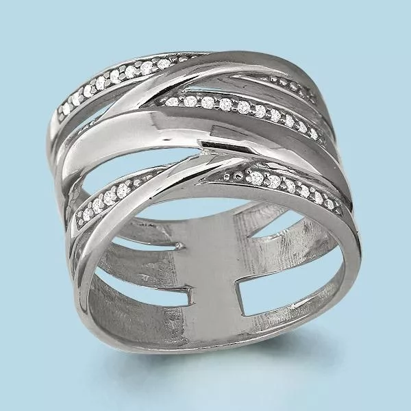 Кольцо, артикул LV63818А, серебро