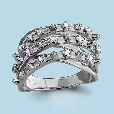 Кольцо, артикул LV63744А, серебро