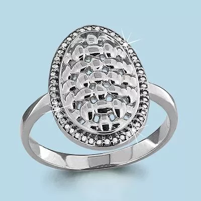 Кольцо, серебро, артикул LV63708А