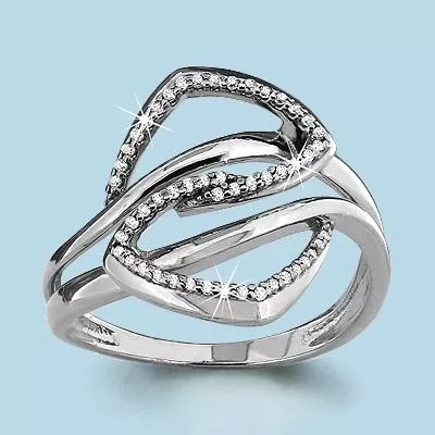 Кольцо, артикул LV63686А, серебро