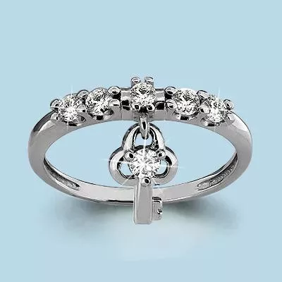 Кольцо, артикул LV63658А, серебро